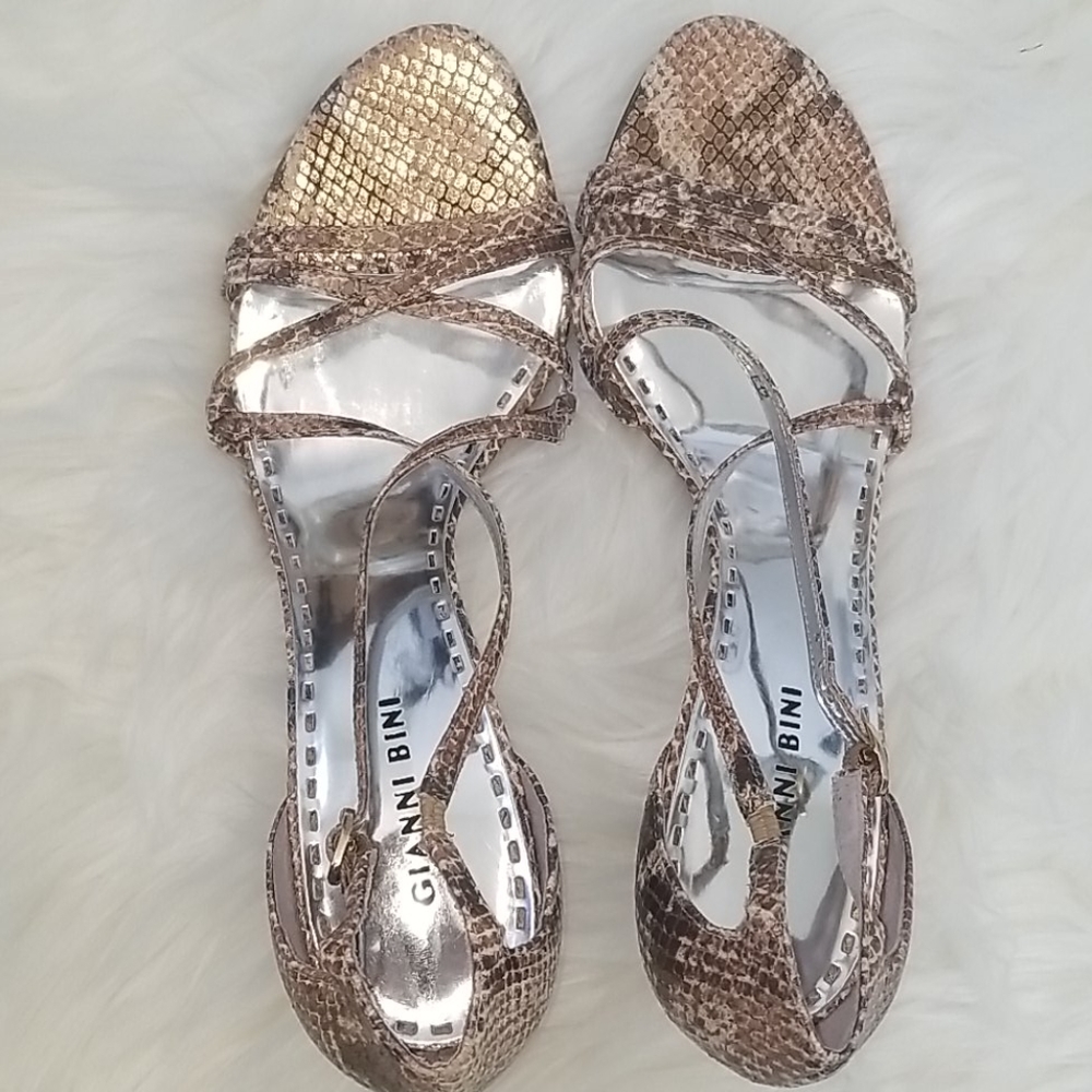 Strappy kitten Heel Sandal.